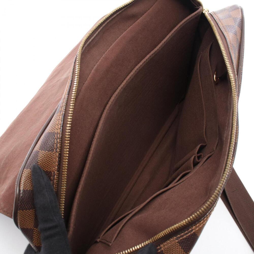 LOUIS VUITTON Authentic Brown Damier Leather Shoulder Bag - Picture 3 of 8